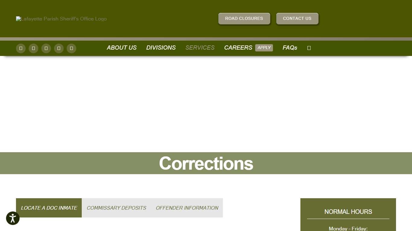 Locate a Department of Corrections Inmate | Lafayette Parish Sheriff's Office